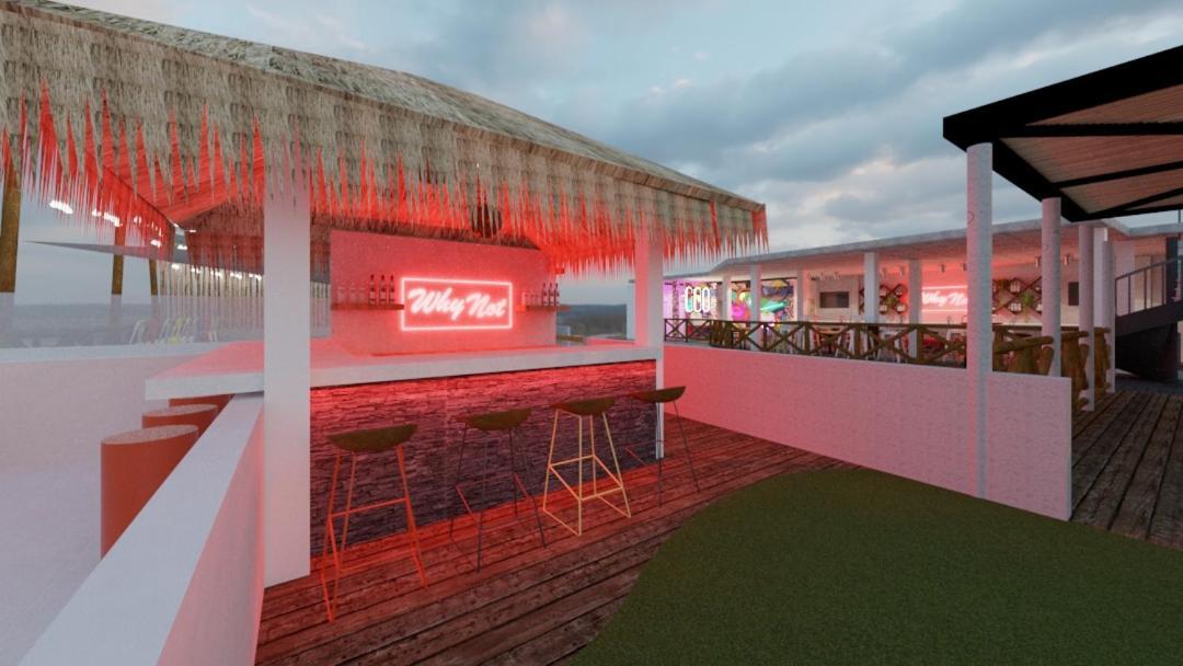 Why Not Rooftop Party Hostel Playa del Carmen Eksteriør bilde